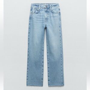 Zara high rise Z1975 straight jeans